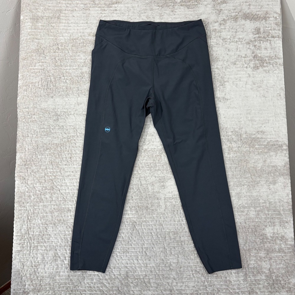 Janji Groundwork Running Tights Black Performance Leggings Womens Large Pockets